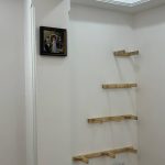 شلف دیواری پایه مخفی گوشه دیوار